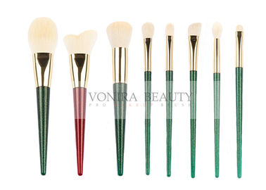Private Label Synthetic Makeup Brushes Beautiful White Tapered Handle