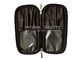 Bolsa cosmética da Multi-função do suporte do saco portátil da escova da composição com o saco interno para o curso &amp; a casa, preto