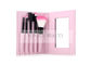 Caixa e espelho cor-de-rosa bonitos de viagem pretos da escova da escova de cabelo da fundação do tamanho