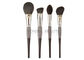 Luxury Nature Ebony Handle Natural Hair Makeup Brushes Set Collection
