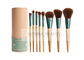 Beautiful Gril Synthetic Makeup Brushes Eco Bamboo Handle And Brush Holder