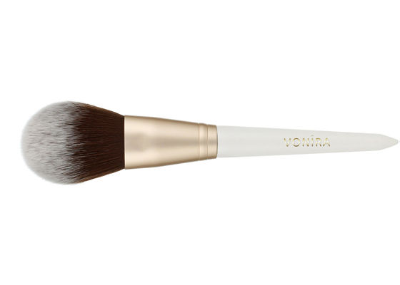 Pincel de Maquilhagem Oval de Luxo Personalizado com o Melhor Cabelo de Sable e Cabo de Madeira Ébano Natural