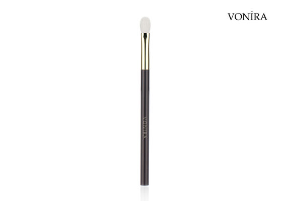 Vonira Custom Wholesales Natural Cabelo de Cabra Branco Flat Dark Brown Manuseio Flat Eye Blending Maquiagem Brush