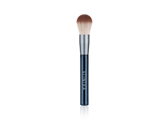 Escova de pó de Kabuki em forma quadrada e feita à mão com alça de alumínio para maquiagem perfeita