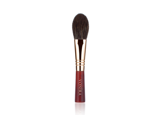 O luxo do alto densidade da beleza de Vonira cora escova com naturalmente fibras Rose Copper Ferrule da cor do cabelo do esquilo da função