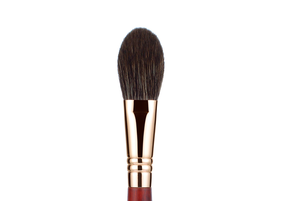 O luxo do alto densidade da beleza de Vonira cora escova com naturalmente fibras Rose Copper Ferrule da cor do cabelo do esquilo da função