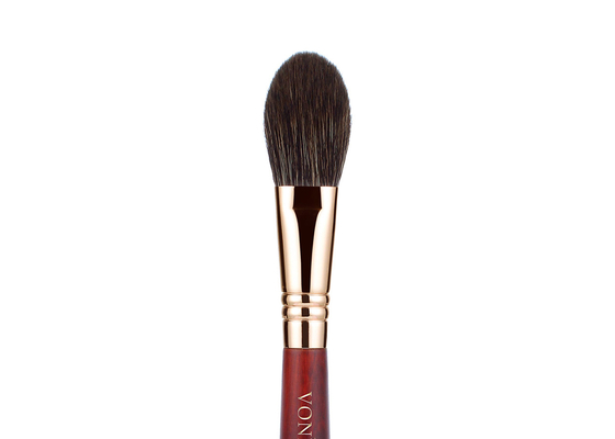 O luxo do alto densidade da beleza de Vonira cora escova com naturalmente fibras Rose Copper Ferrule da cor do cabelo do esquilo da função
