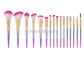 Eye Makeup Brush Set With Gradient Color Handle , Good Quality Makeup Brushes