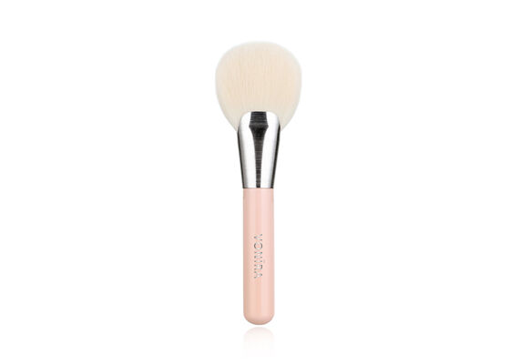 Pincel de Leque de Luxo Vonira Beauty com Cabelo Sintético Taklon Vegano Cruelty Free e Cabo de Madeira de Bétula Reciclável - Pincel Artesanal para Pó Bronzeador