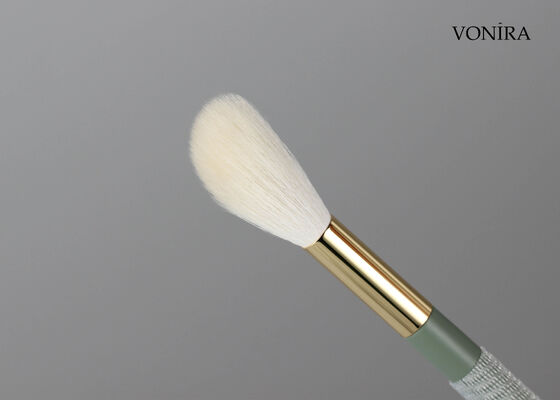 Vonira Custom Wholesales Pincel de Blush Natural de Pelo de Cabra Branco com Serviço de Etiqueta Privada