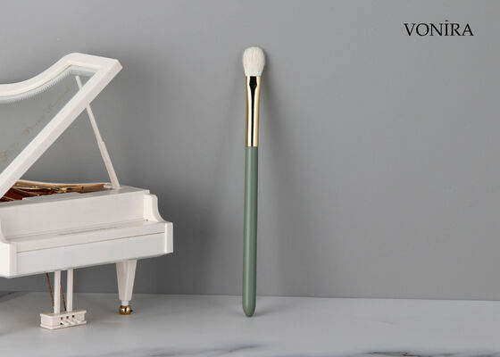 Vonira Pincel de Leque para Esfumar Olhos de Pelo de Cabra Branco Natural Personalizado no Atacado com Serviço de Etiqueta Privada