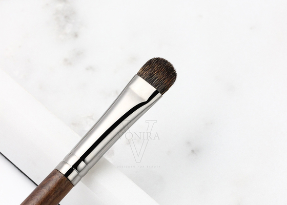 Escova Handcrafted de alta qualidade da sombra do cabelo do esquilo de Vonira com virola de bronze