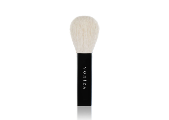 O pó natural macio do cabelo da cabra cora quadrado cosmético da escova da composição de Kabuki dado forma