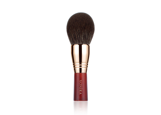 Escova abobadada luxuosa da composição do pó da difusão de Rouded da escova do pó do alto densidade da beleza de Vonira grande com Rose Copper Ferrule