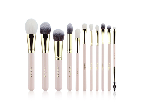 Vonira Brand New Basic 11 Pieces Brushes de Maquiagem Coleção Set de Brochas de Maquiagem Profissional Pink Gold Nude Color