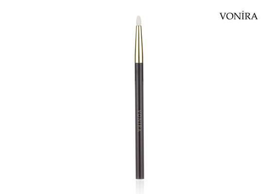 Vonira Custom Atacado Natural Pelo de Cabra Branco Cabo Marrom Escuro Pincel de Maquiagem para Lápis de Olho