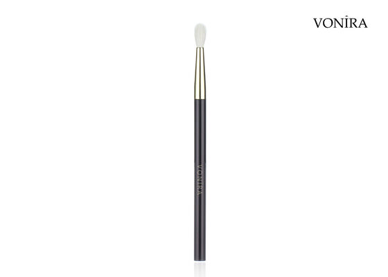 Vonira Custom Wholesales Natural Cabelo de Cabra Branco Plano Marrom Escuro Mão Pequeno Detalhe Brush de Maquiagem de Mistura de Olhos
