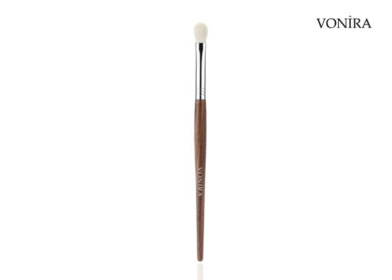 Pincel de mistura para pálpebra Vonira Custom Wholesale Natural White Goat Hair Brown Ebony Handle Makeup